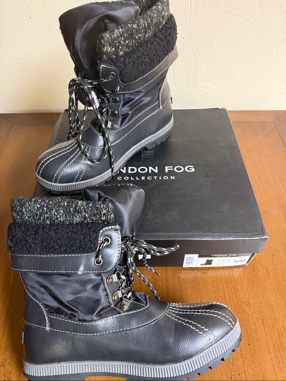 NWT - London Fog LFW Mitten Mid Calf Winter Snow Boots